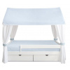 Caramella Baby Blue detská posteľ Dream v tvare domčeka modrá 160x80cm