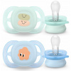 Cumlík Philips Avent ortodontický, symetrický silikón 0 +