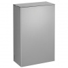 Nástenný kôš s vekom Rossignol Stella 51346, 10 L, metalovo šedý ROS51346