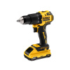 DEWALT Akumulátorová príklepová vŕtačka 18 V bez uhlíkovej kefky (2 x 2,0 Ah akumulátor + nabíjačka + TSTAK) DCD709D2T