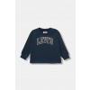 Detské bavlnené tričko s dlhým rukávom Levi's COLLEGIATE LS TEE 6EP410 tmavomodrá 62