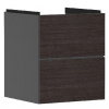 Hansgrohe Xevolos E - Umývadlová skrinka 58x48x48 cm, 2 zásuvky, matná sivá/tmavý dub 54174730