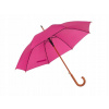 Dáždniky - Automatický dáždnik, dlhá ružová (Dáždnikový dáždnik zložený pomocou krytu AE028)