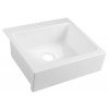 SAPHO Keramické umývadlo ARYA s otvorom na batériu 66x62 cm, biele 50166