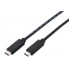 C-TECH CB-USB32-20B USB 3.2, Type-C (CM/CM), PD 100W, 20Gbps, 2m, černý