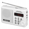 Prenosné vreckové rádio na batérie FM USB MP3 biele Sencor SRD 215W
