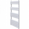 Vodný kúpeľňový radiátor VidaXL 1 W 600 x 1200 mm biely