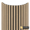 WALL CONCEPT flexi obkladový panel Dub Butterscotch, čierny filc + MDF, 2750x604x17 mm, 1,66 m2
