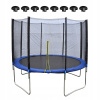 SIEŤ NA TRAMPOLÍNU 366-374 cm VONKAJŠIA SILNÁ OCHRANNÁ ZÁSTUPŇA pre 8 STĹPIKOV, 3,6 m (SILNÁ OCHRANNÁ VONKAJŠIA SIEŤ NA TRAMPOLÍNU PRE 8 STĹPIC 3,6 m, 366 – 374 cm)