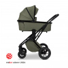 MOONPIÚ black chrome - MOSS GREEN kombinovaný kočík