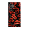 Odolný obal Mobiwear Elite Pro - Samsung Galaxy S24 Ultra - EP45E Temné červené květy (Odolné pouzdro, obal kryt Mobiwear Elite Pro - maximální ochrana mobilu, zesílené hrany, přesné výřezy, pohodlné