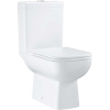 GROHE Start Edge WC misa kombi Rimless s hlbokým splachovaním, zadný odpad + WC nádržka + Softclose WC sedadlo, 384 x 668 x 825 mm, alpská biela, 39814000