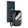 POWERBANK Baseus 20000 mAh 22,5W LED LCD a QC PD SCP kábel USB Typ C čierny