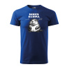 Sablio Tričko s potlačou BOBER KURWA - modré 4XL