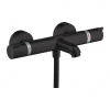 Hansgrohe Ecostat Comfort, termostatická vaňová batéria, čierna matná, HAN-13114670