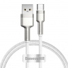 Baseus CAKF000102 Cafule Metal Datový Kabel USB-USB-C 66W 1m White