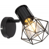 Globo Lighting Priska nástenná lampa 1x40 W čierna 54017-1