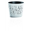 Kvetináč SANDY ROUND s vkladom 26,2 cm - farba: biela (Prosperplast DSR260-S449)