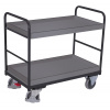 Variofit Policový vozík, Variofit, ložná plocha 96 x 65 cm, do 250 kg, modrá/antracit Farba: antracit RAL7016