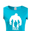 Dámské tričko - Hulk, Barva Modrá, Velikost 2XL Bezvatriko.cz 0131
