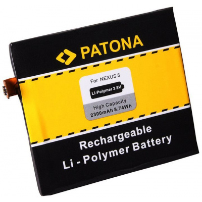 Batérie pre mobilný telefón Paton pre LG Nexus 5 D820 2300mAh 3,8V Li-pol BL-T9 (PT3090)