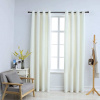 vidaXL Zatemňovacie závesy s očkami 2 ks, zamat, krémové 140x245 cm - Krémová - 49698-4877