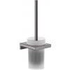 Hansgrohe AddStoris WC kefa nástenná matné sklo kefovaný čierny chróm 41752340