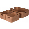 Home Styling Collection Dřevěné organizační boxy, 3 ks.
