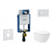 Geberit Kombifix Set predstenovej inštalácie, klozetu Oudee Vortex a dosky softclose, tlačidlo Sigma20, biela/biela mat SANI15CA3184