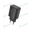 Nabíjačka FONENG EU64 18W USB-A s LED indikátorom čierna