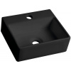 Sapho Small umývadlo 33.5x29 cm obdĺžnik klasické umývadlo-pultové umývadlo čierna BH7002B