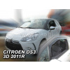 Deflektory Heko - Citroen DS3 3-dverový od 2010