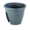 ALFIstyle Kvetináč na zábradlie šírka 29,7 cm, čierny