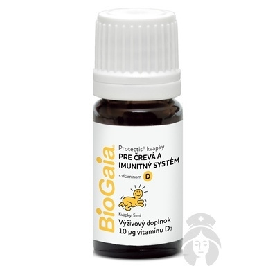 BioGaia Protectis s vitamínom D kvapky 5 ml