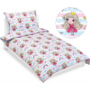 Povlečení bavlněné junior - Princezna s duhou růžová - 140x200, 70x90 - Bellatex