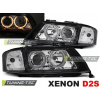XENÓNOVÉ PREDNÉ SVETLÁ ANGEL EYES ČIERNE pre AUDI A6 05.97-09.99