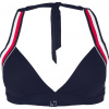 Tommy Hilfiger TRIANGLE FIXED tmavo modrá,biela,červená Dámsky vrchný diel plaviek M