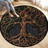 Kúpelňová predložka - Round Viking Valknut yggdrasil (Kúpelňová predložka - Round Viking Valknut yggdrasil)
