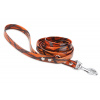 Firedog BioThane Vodítko 19 mm 1,2 m s rúčkou & D-krúžkom camo oranžové