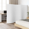 vidaXL Paraván biely 165x400 cm bambus - Biela - 90747-210640