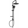 Mexen sprchový set X17 s hornou hlavicou 24cm, čierna, 798171791-70