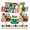 Balóny na párty - Minecraft narodeniny dekorácie balóny set B ver (Balóny na párty - Minecraft narodeniny dekorácie balóny set B ver)