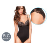 Dámske body - Lormar Saten Plunge Farba: Čierna, Veľkosť: 80 C