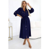 Košeľové šaty - tmavá modrá (ZN. NUMOCO záruka kvality. Originálne, trendy, sexi, štýlové, pohodlné.... oblečenie na každú príležitosť.)