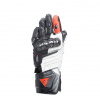 DAINESE CARBON 4 LONG LADY KOZENE RUKAVICE BLACK/WHITE/FLUO-RED Velkosť: S