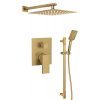 Sapho CUBEMIX podomietková sprchová súprava s pákovou batériou, 2 výstupy, zlato mat CM042GB-02