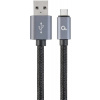 GGembird CCB-mUSB2B-AMCM-6 Opletaný USB-C - USB 2.0, M/M, 1,8m, černý