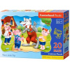 CASTORLAND Puzzle Tri malé prasiatka MAXI 20 dielikov 123600