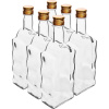 Fľaša sklo hranatá 0,5l