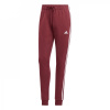 adidas Essentials 3-Stripes Pants Slim Womens Burgundy/Wht S (8-10)